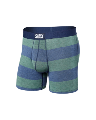 Boxerky SAXX VIBE SUPER SOFT BOXER BRIEF M - Blue/Green Ombre Rugby